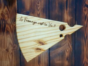 Plateau de fromage en bois 